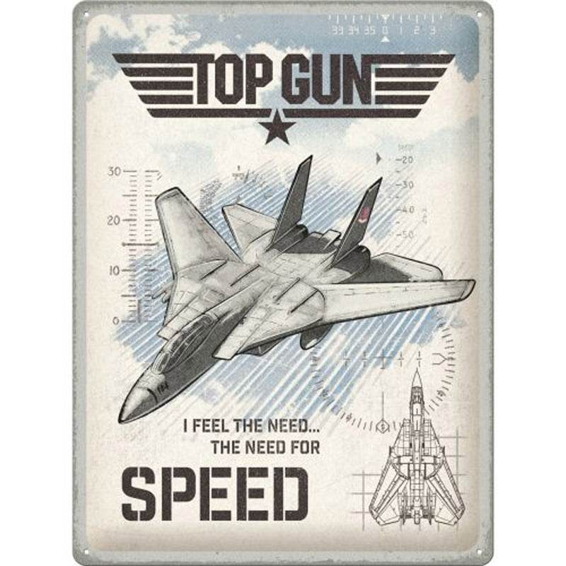 Nostalgic-Art Large Sign Top Gun