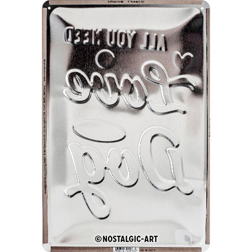 Nostalgic-Art Love Dog Medium Sign (20x30cm)