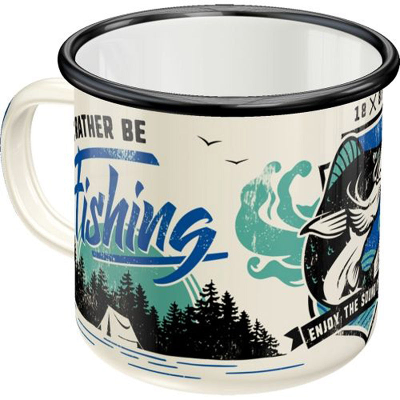 Nostalgic-Art I'd Rather Be Fishing Enamel Mug