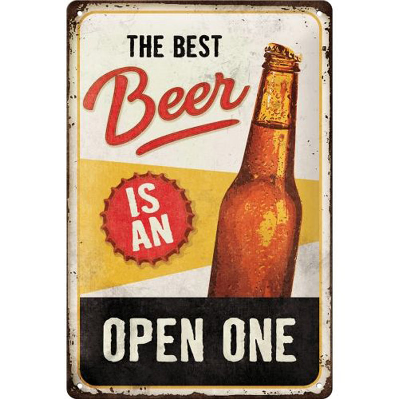 Nostalgic-Art Best Beer Is An Open One Medium Sign (20x30cm)