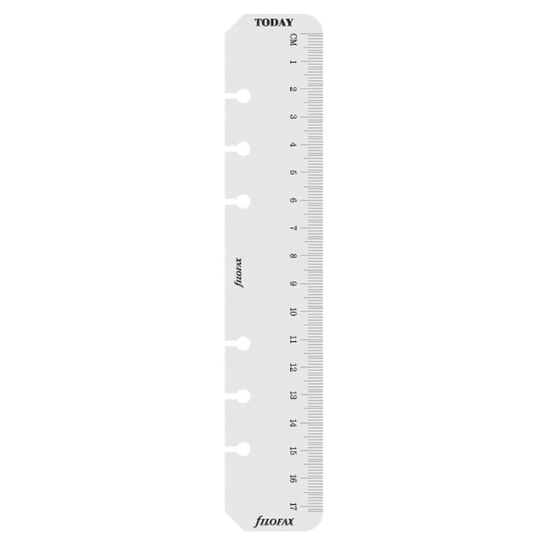 Filofax Personal Transparent Ruler/Page Marker