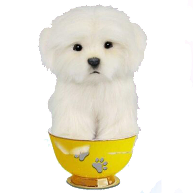  Peluche Perro Realista Taza de Té 15cm