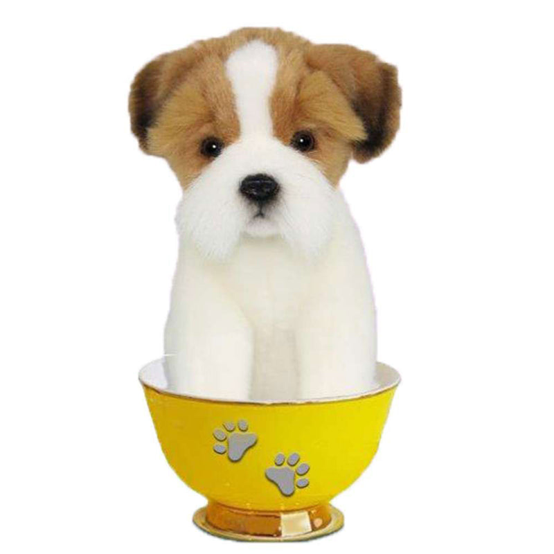  Peluche Perro Realista Taza de Té 15cm