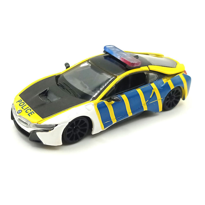  BMW i8 Coupé Policía Serie 1:43 Modelo de Coche