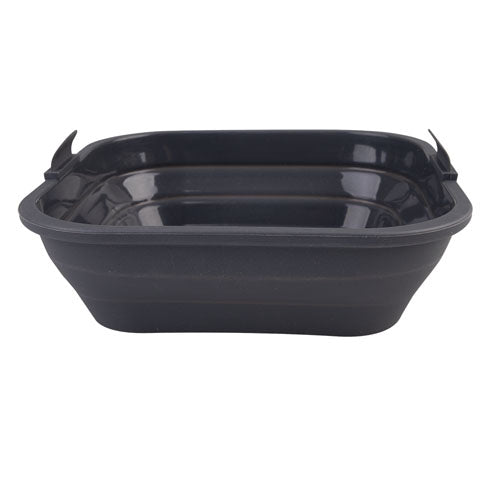 Silicone Square Air Fryer Basket 22x22cm (Charcoal)