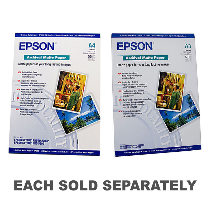 Epson Archival Matte Paper 50pc