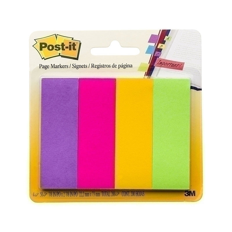 Marcadores de página post-IT (23x73 mm)