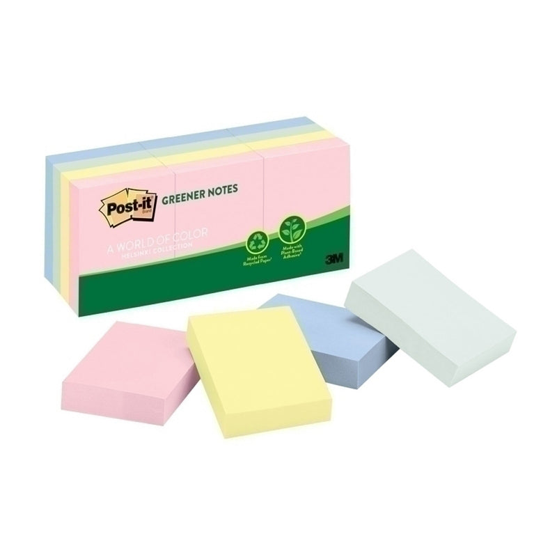 Post-It Helsinki Colors Greener Notes 12pk (38x51mm)