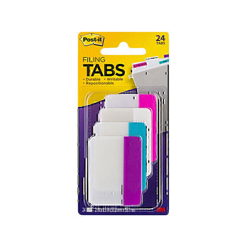 Post-It 50x38mm Filing Tabs 24pk (Box of 6)