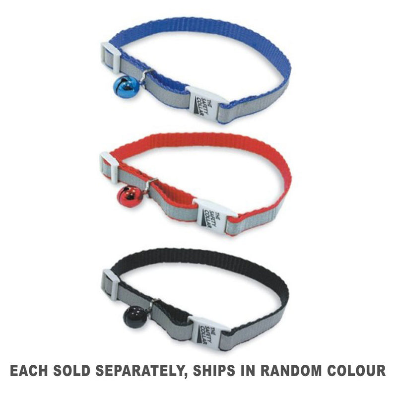 Adjustable Reflective Cat Collar with Buckle (1pc Random)