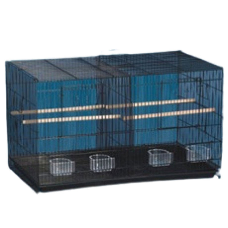 Bird Flight Cage with Divider (Black)