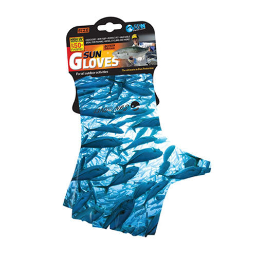 Bait Ball Sun Glove (Blue)