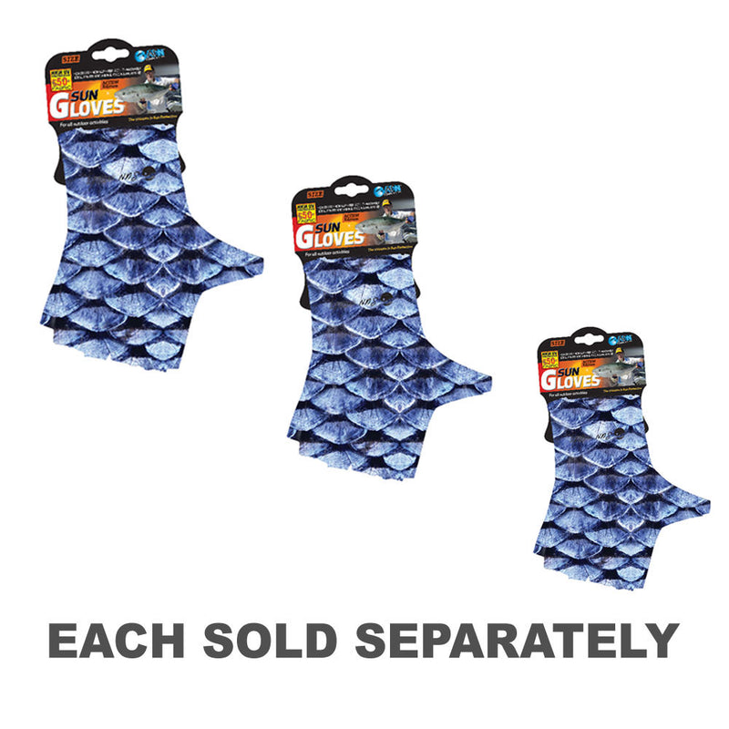 Blue Scales Sun Glove