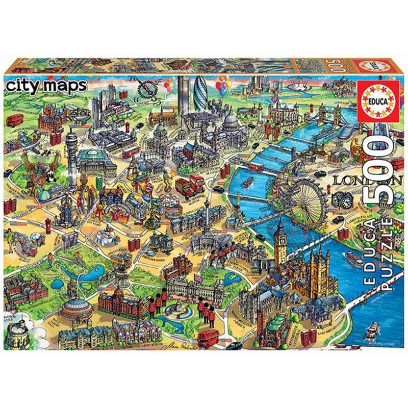  Educa Puzzle de Mapas 500pzs