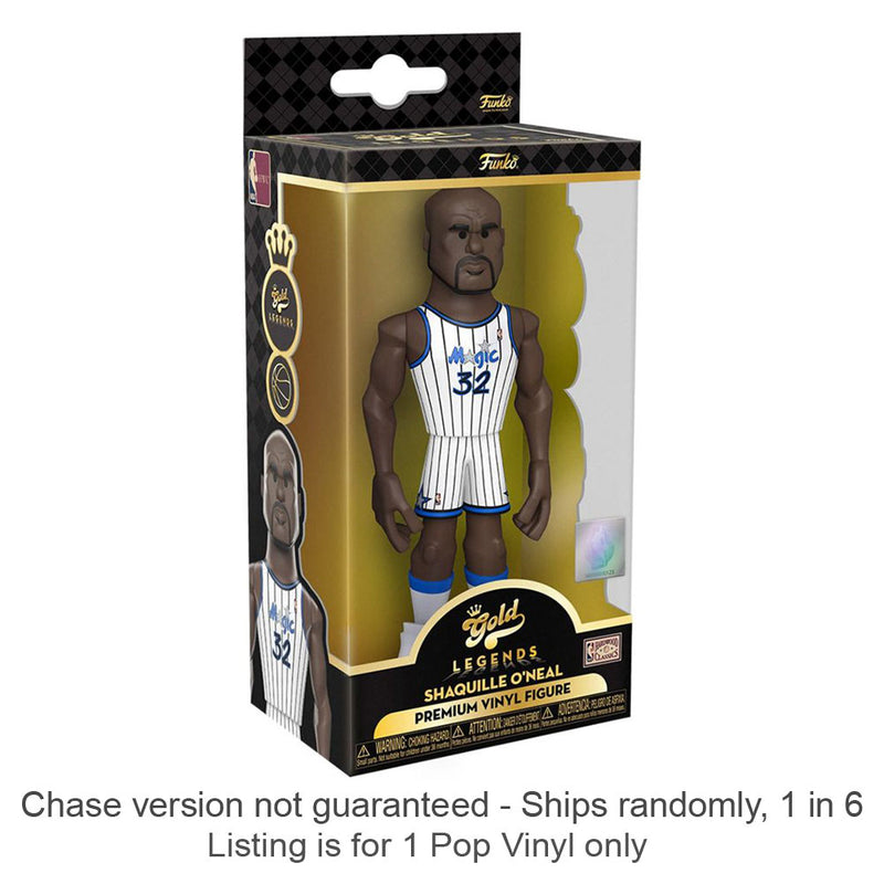  NBA: Shaquille O'Neal Vinyl Gold Chase se envía 1 de cada 6