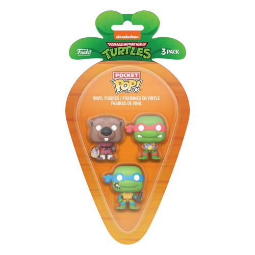 TMNT Splinter, Leonardo & Raphael Carrot Pocket Pop! 3pk