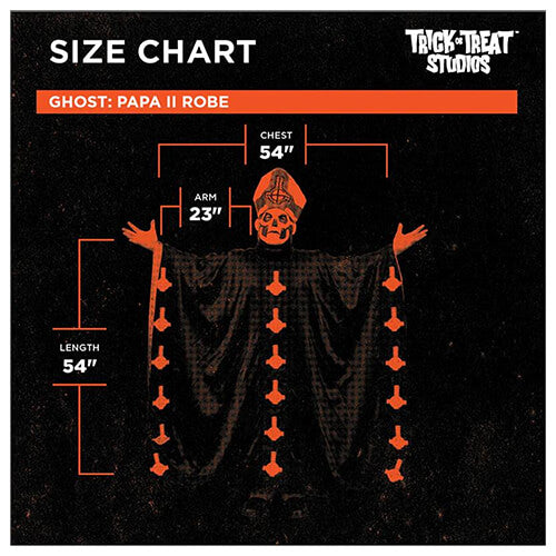  Disfraz de túnica de Papa fantasma II