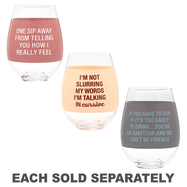 Say What Wine Glass 880mL (Extra Large)