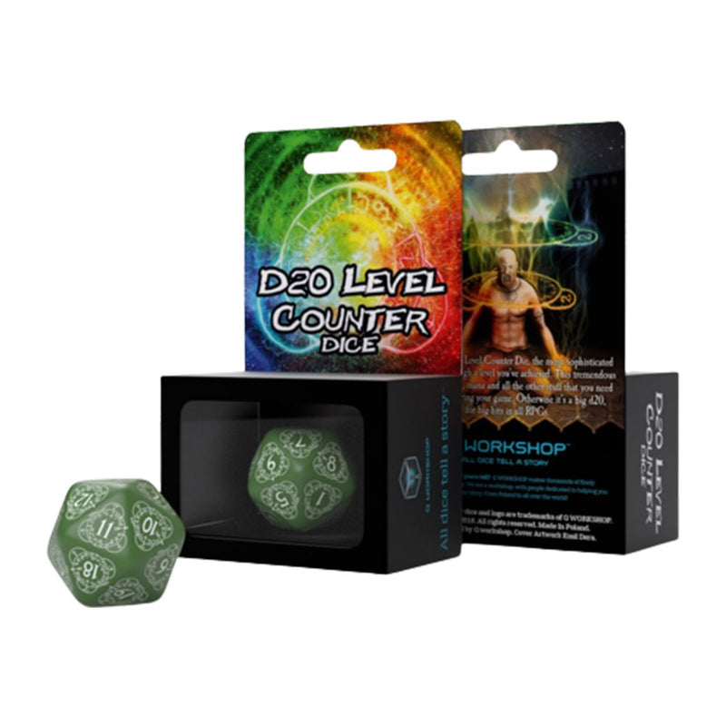 Q Workshop D20 Level Counter Dice