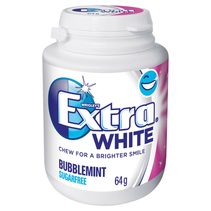  Bote de chicles extra blancos (6x64g)