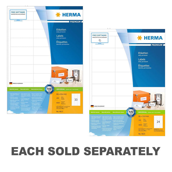 Herma Premium Labels A4 66mm 200pc