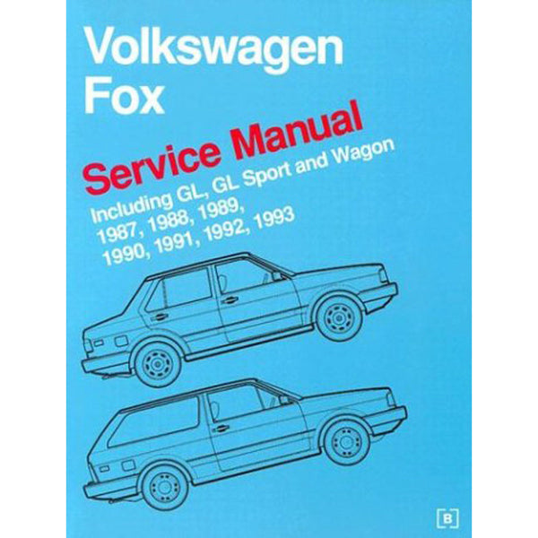 Volkswagen Fox 1987-1989 Models Repair & Service Manual Book