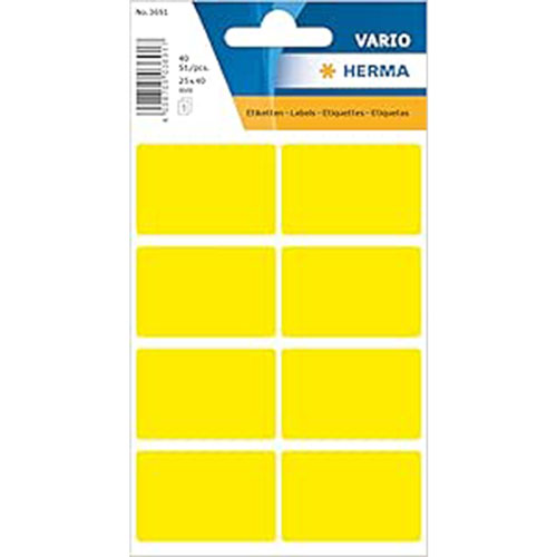 Herma Multi-Purpose Labels (Yellow)