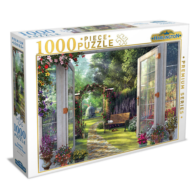 Garden Doorway View 1000-Piece Puzzle