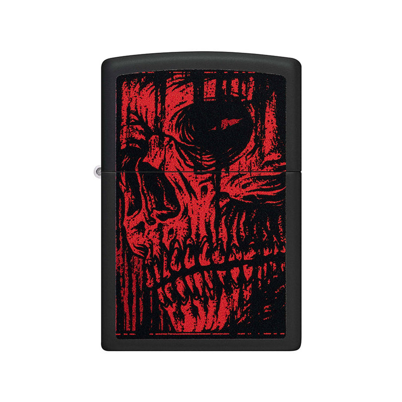  Encendedor Zippo a prueba de viento con diseño de calavera roja