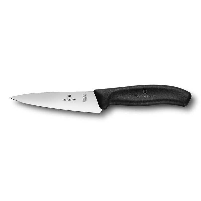  Cuchillo de trinchar clásico de hoja ancha 22 cm (negro)