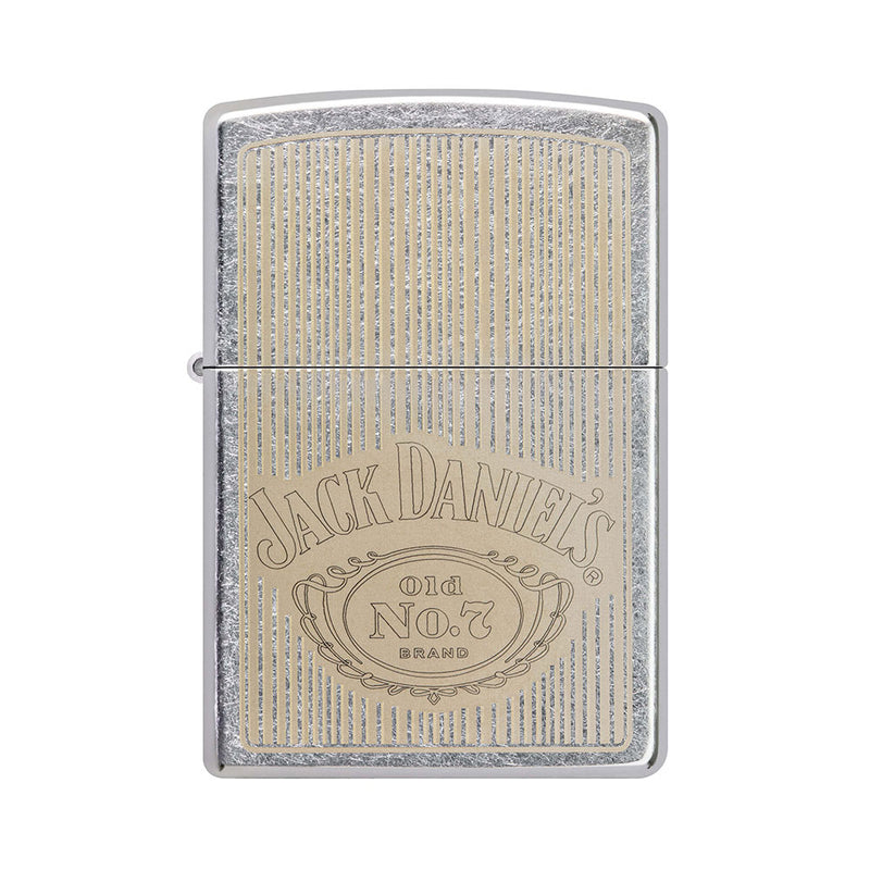  Encendedor Zippo Jack Daniel's Street cromado resistente al viento