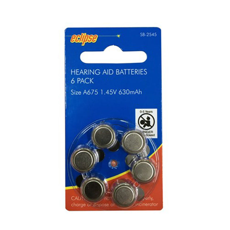 Hearing Aid Batteries (Pack of 6)