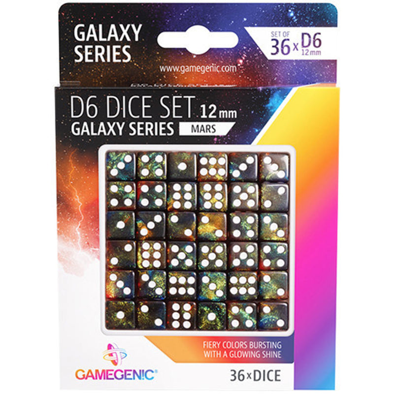  Juego de dados Gamegenic Galaxy Series D6 12 mm (36 piezas)