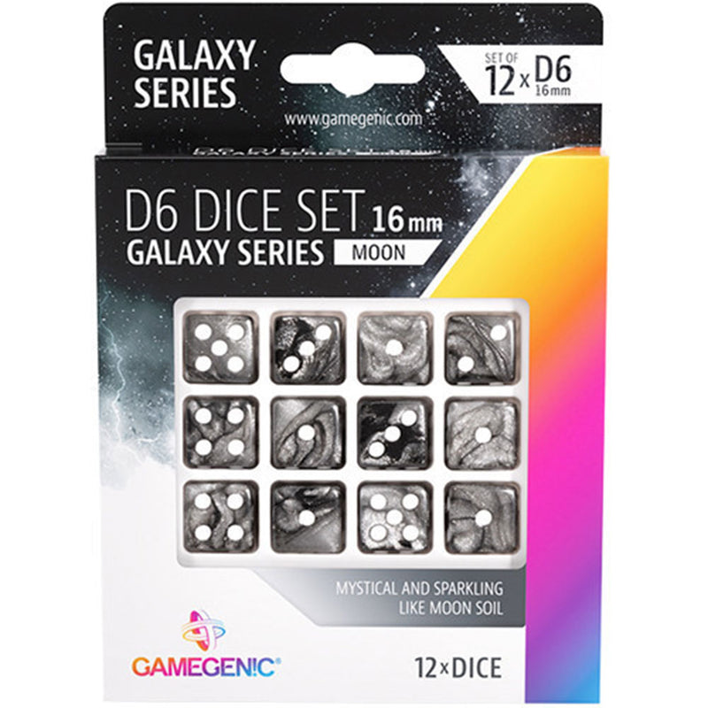  Juego de dados Gamegenic Galaxy Series D6 16 mm (12 piezas)