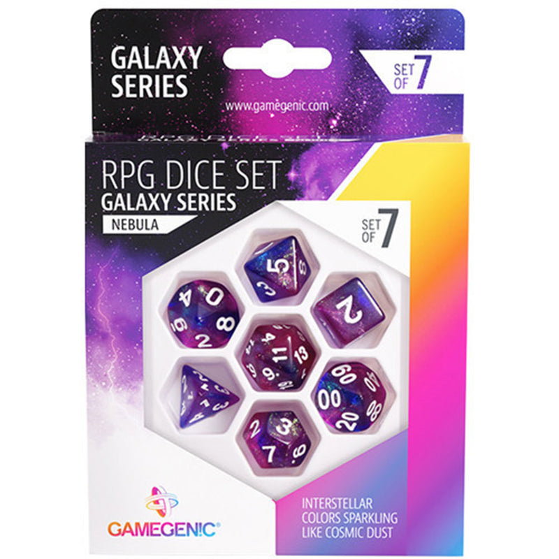  Juego de dados RPG Gamegenic Galaxy Series 7 piezas