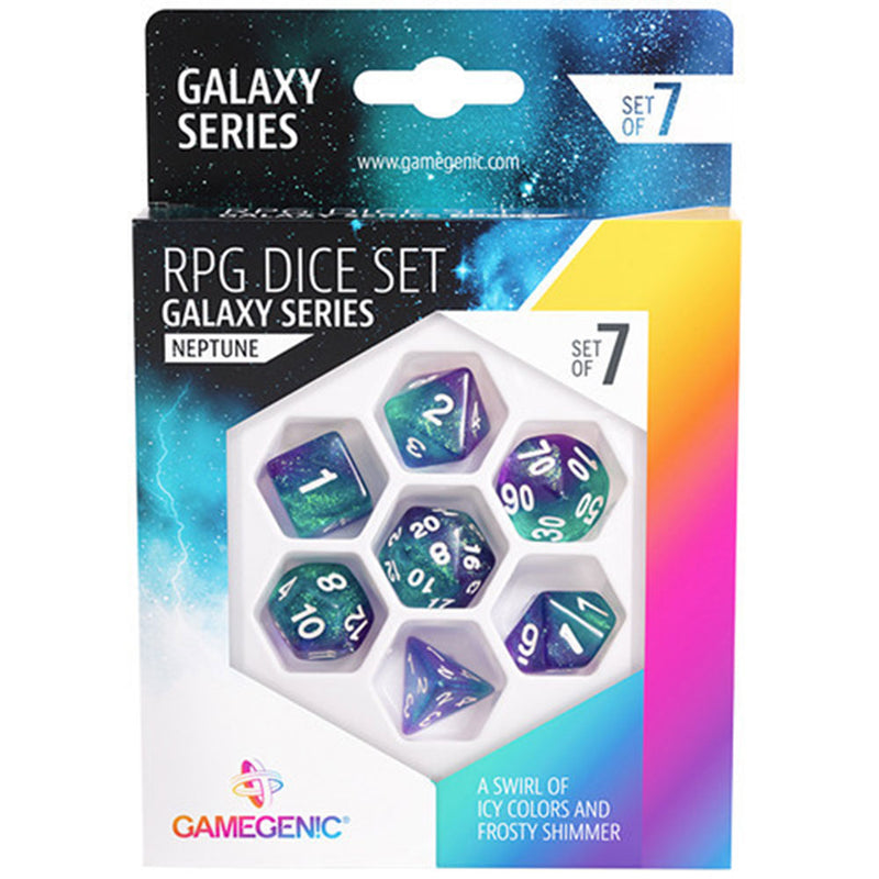  Juego de dados RPG Gamegenic Galaxy Series 7 piezas