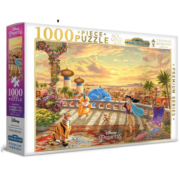 Kinkade Jasmine Dancing in the Desert Sunset Puzzle 1000pcs