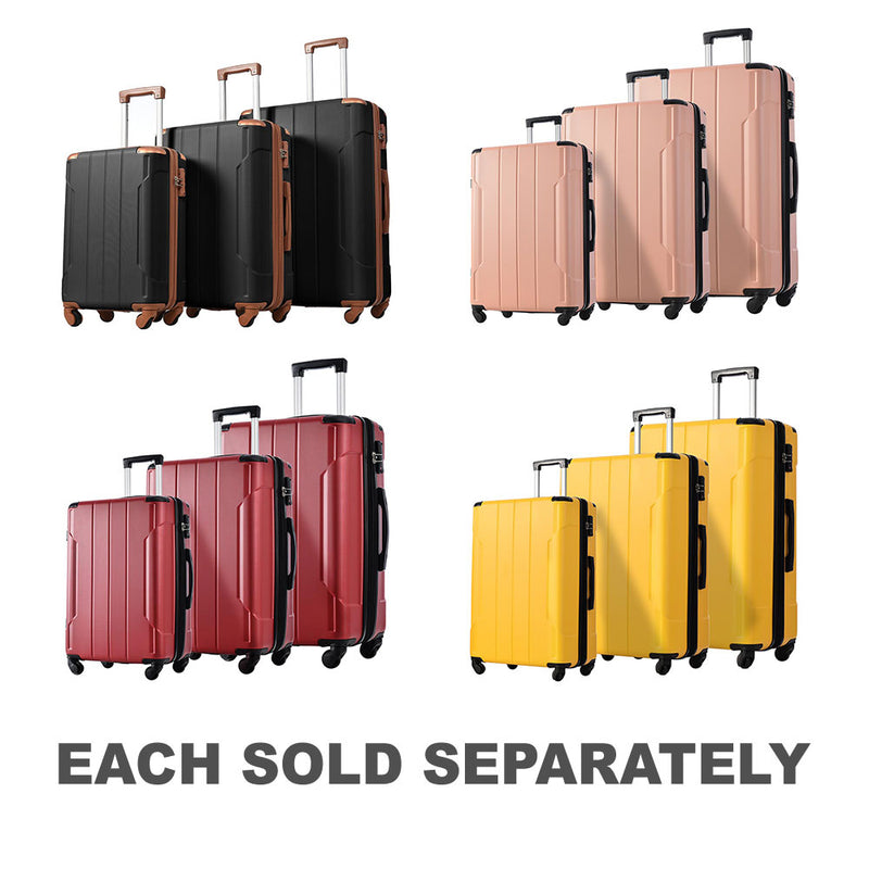 3-Piece Hardshell Spinner Luggage Set w/ TSA Lock