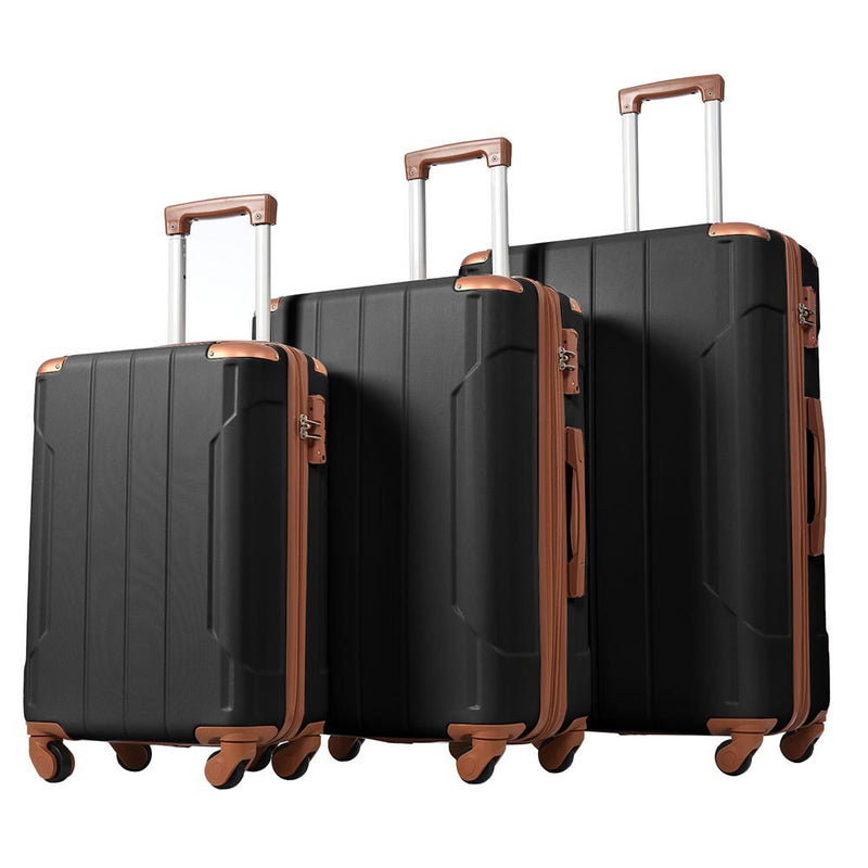 3-Piece Hardshell Spinner Luggage Set w/ TSA Lock