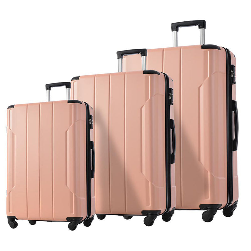 3-Piece Hardshell Spinner Luggage Set w/ TSA Lock