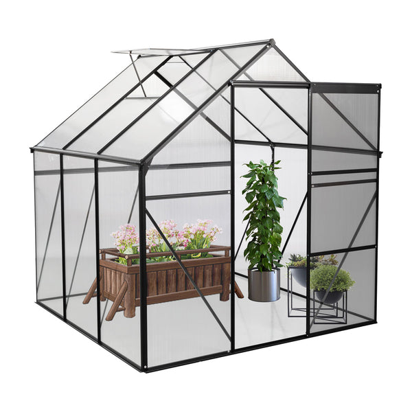 Polycarbonate Walk-in Greenhouse Garden (6x6ft)