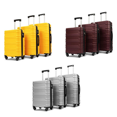 Hard-shell Spinner Suitcase w/ TSA Lock (Set of 3)