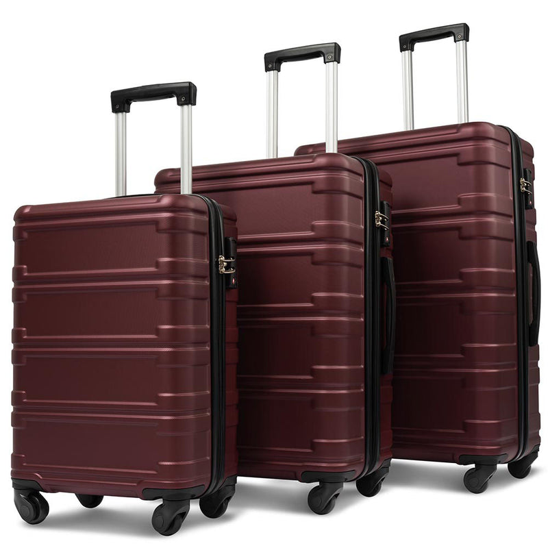 Hard-shell Spinner Suitcase w/ TSA Lock (Set of 3)