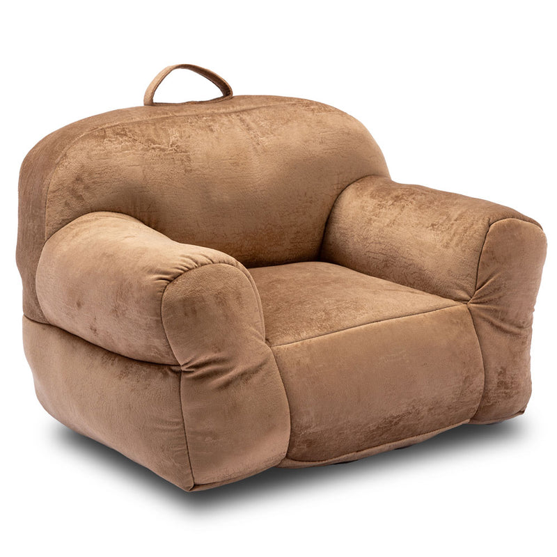 Memory Foam Stuffed Velvet Bean Bag Chair