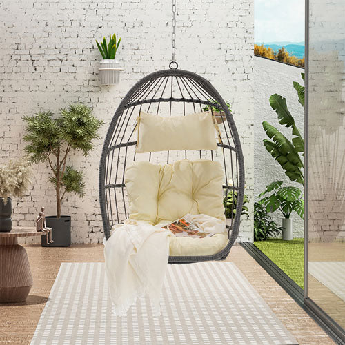 Garden Rattan Egg Swing Chair