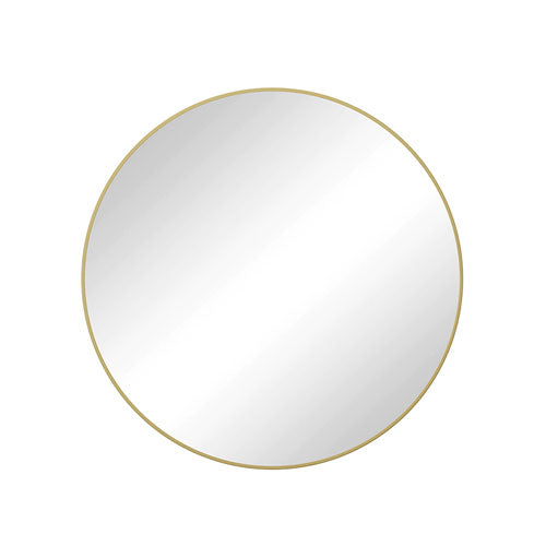 Round Metal Framed Wall Mirror 28"