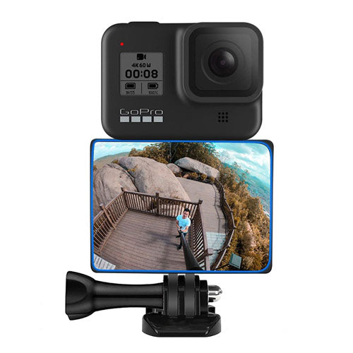 Selfie Vlog Mirror for Gopro Hero 5-9 with Tripod Cold Shoe