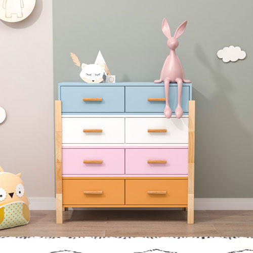 Solid Wood Colorful Free Combination Storage Cabinet