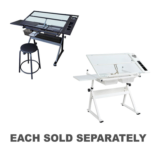 Glass Adjustable Drafting Table