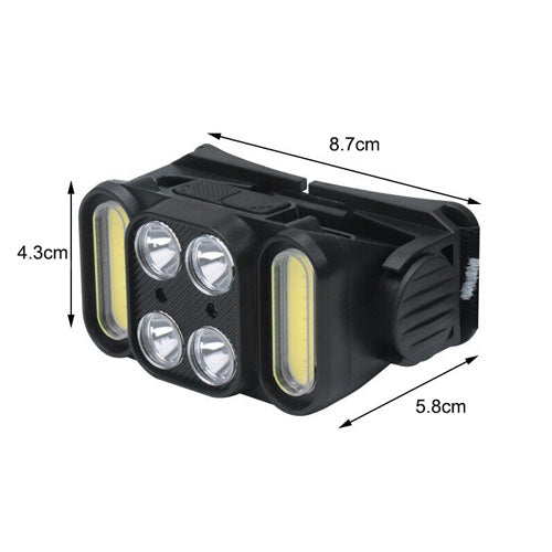 4 LED COB Headlamp Super Bright Outdoor Head Light